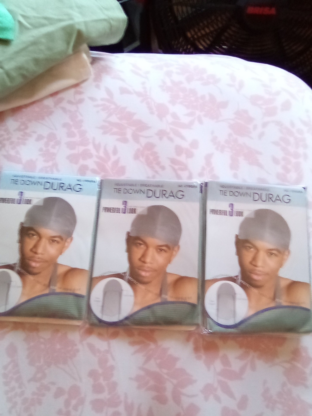 Tie Down Durag - Grey (3 Pack) Bag E
